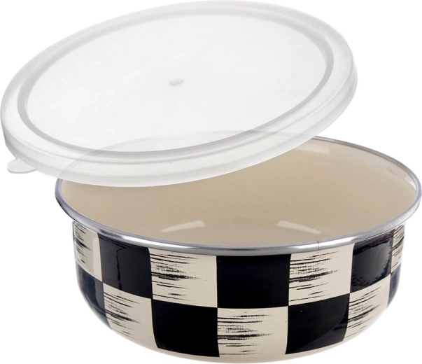 Wysokiej jakości emalia i stalowy rant