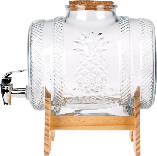 Erős üveg ananász dombormintával