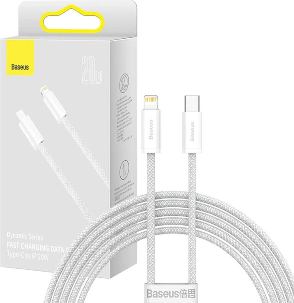 Baseus Dynamic cavo USB‑C a Lightning 20 W, 2 m, bianco