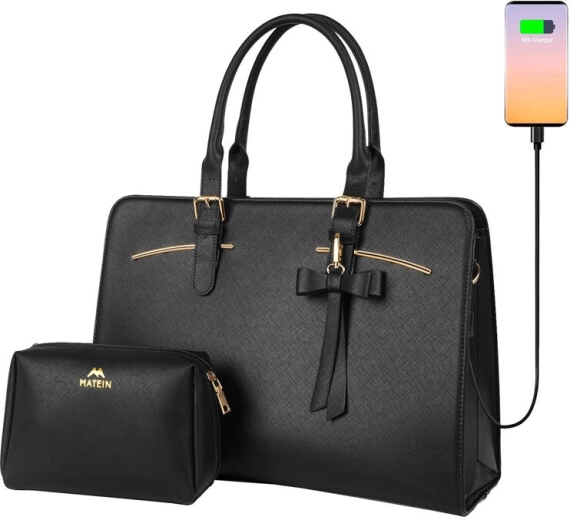 Borsa da donna Matein con USB e pochette