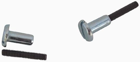 38 mm connecting fitting made of galvanized steel, pack of 50