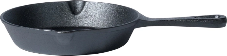 Massives Gusseisen für gleichmäßige Wärme