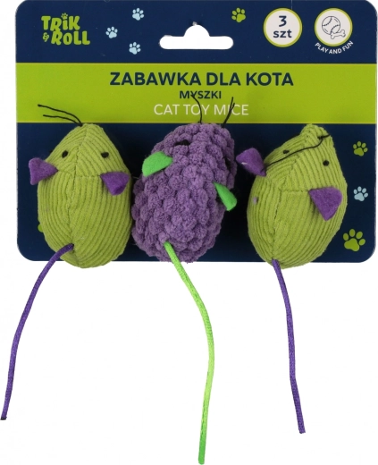 Jouet pour chat souris – 3 pièces