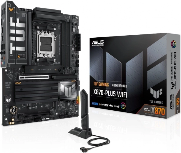 ASUS TUF Gaming X870-PLUS WIFI – scheda madre AM5 con DDR5, HDMI e USB‑C