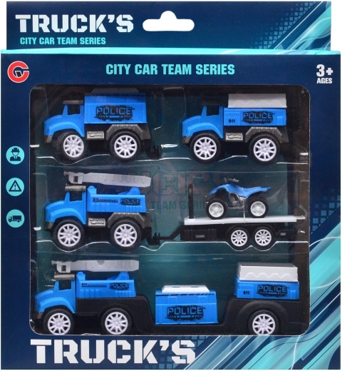 Set di veicoli della polizia