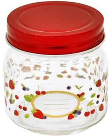 Bocal de conservation Toro 250 ml avec couvercle à motif fruité