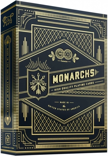 Playing Cards Monarchs Black