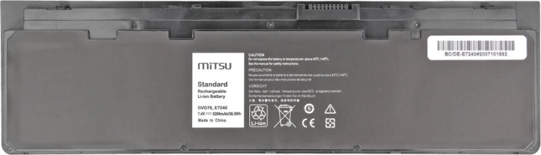Batteria per Dell Latitude E7240, E7250 5200 mAh (38 Wh) 7,4 - 7,8 V