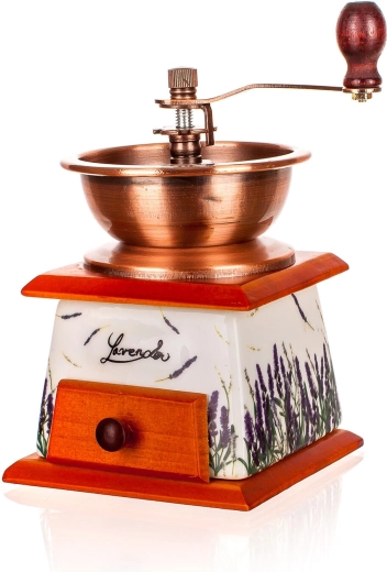 Practical wooden drawer for ground coffee