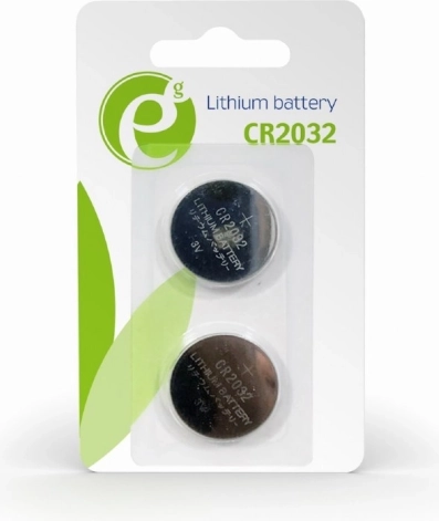 CR2032 Button Cell Battery, 2 pcs