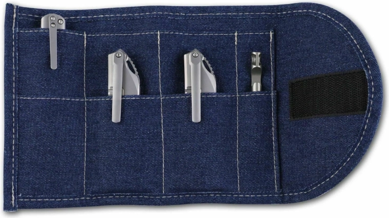 Poches bien organisées pour couteaux et stylo