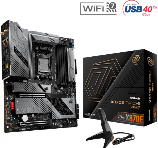 ASRock X870E Taichi Lite scheda madre E‑ATX AM5 con DDR5, PCIe 5.0, USB4 e Wi‑Fi 7