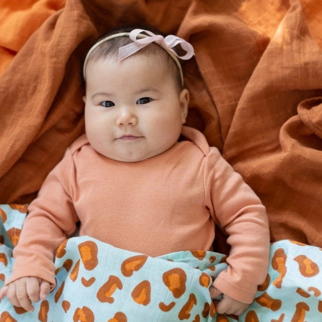 Cotton Muslin Blanket Glazed Ginger 120x120 cm