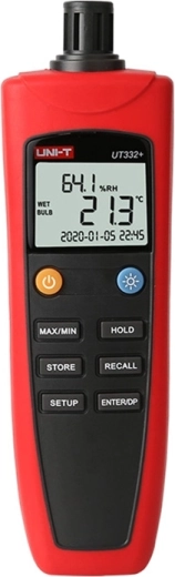 Misuratore di temperatura e umidità Uni-T UT332+