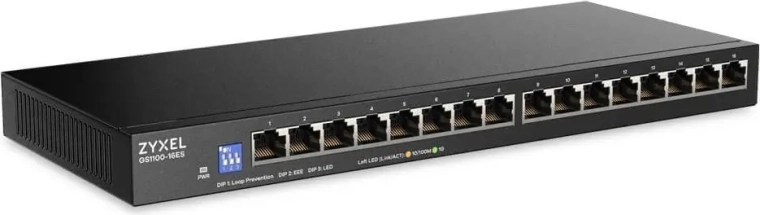 Zyxel GS1100 Switchable unmanaged Gigabit-Switch 16 Ports