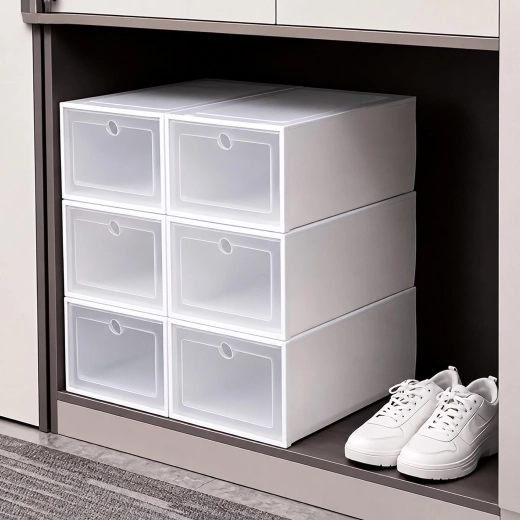 Organizer modulare richiudibile per scarpe con sportellino (12 pz)