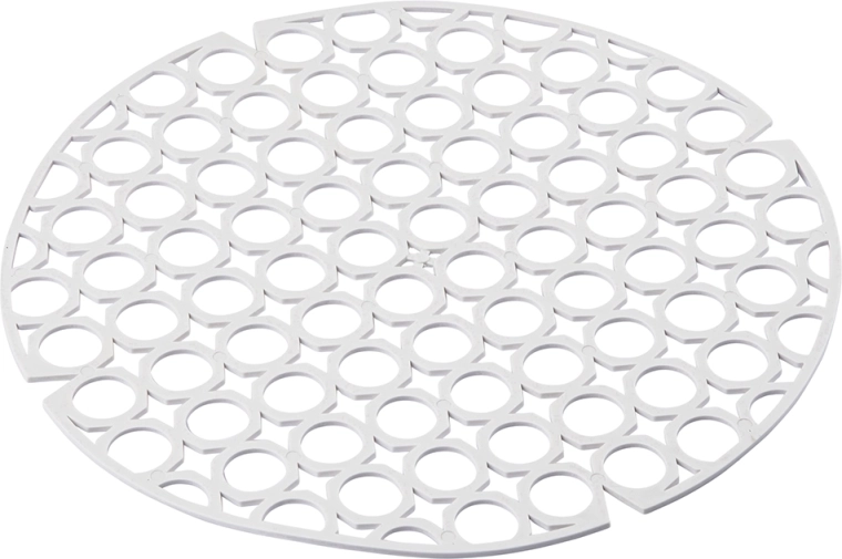 Elastisk rund vaskerist til køkkenvask, hvid 27,5 cm