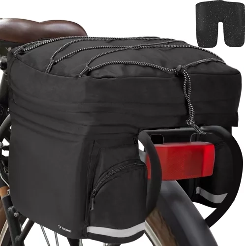 Trizand 23798 Grande borsa da bici 60 l, nera