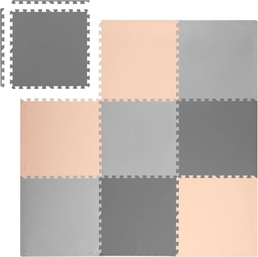Ampia superficie 180 × 180 cm composta da 9 pezzi puzzle