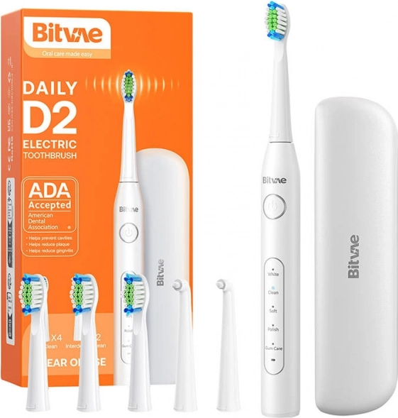 Sonic toothbrush with tip set and travel case
