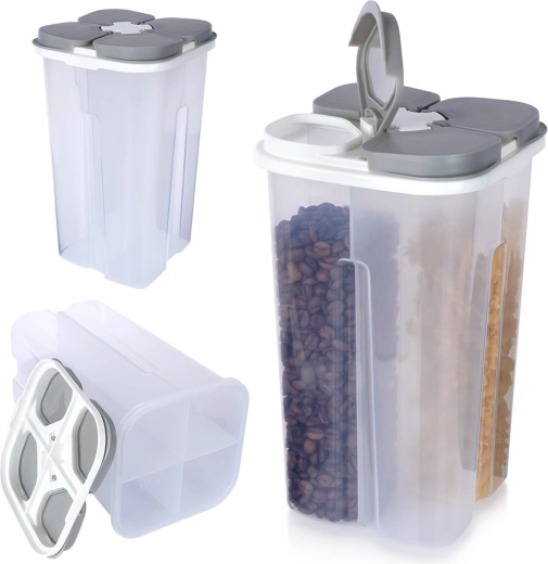 Quattro scomparti con dosaggio indipendente