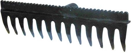 Rake with leveling bar 38.5 × 11 cm, 13 tines, PA with fiberglass, without handle