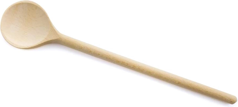 Round Wooden Spoon BANQUET BRILLANTE 25 cm from Beech Wood