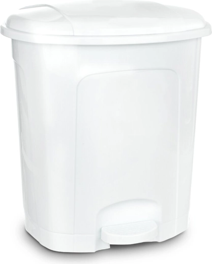 Poubelle à pédale 3 l blanche