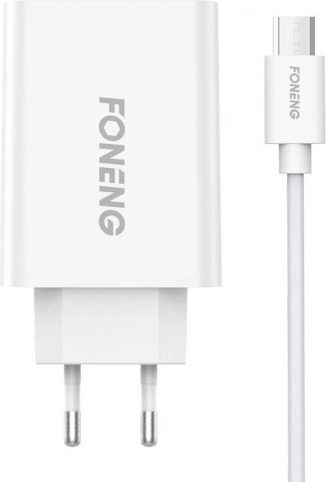 Foneng 10.5 W Fast Charger with 1× USB and micro USB Cable