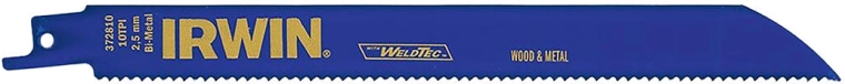 Savklinge-blade til bajonetsav til metal og træ 200 mm, 10 TPI (5 stk.) IRWIN