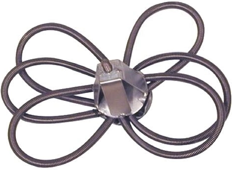 Skorstensrose i rustfrit stål 120–220 mm, 6 fjedre