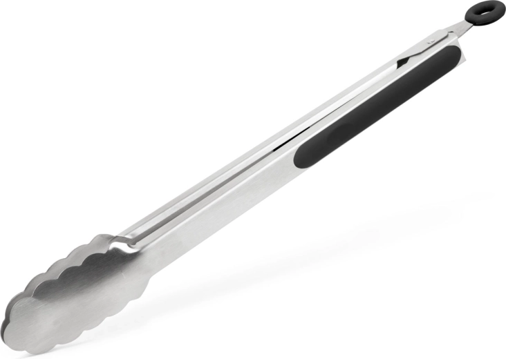 Pinces de barbecue en acier inoxydable 34 cm noires