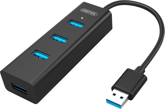 Hub 4x USB 3.0 con supporto BC1.2, nero