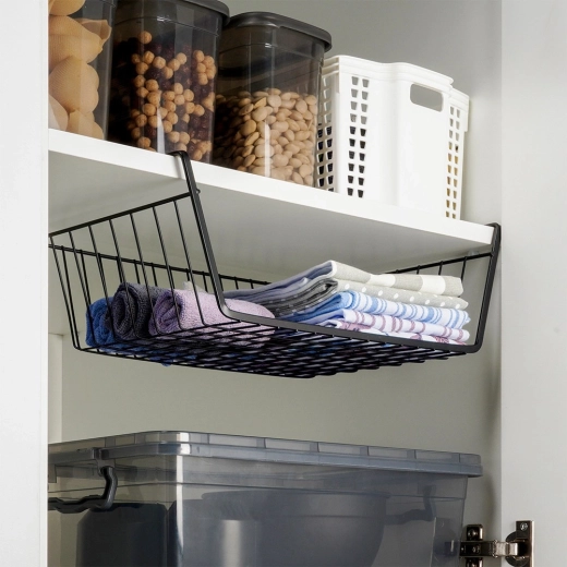 Maximize the space under your shelves