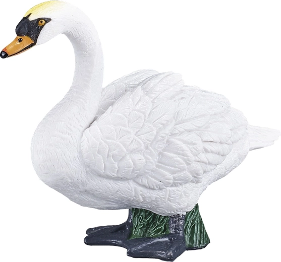 Realistica figura in plastica Cigno