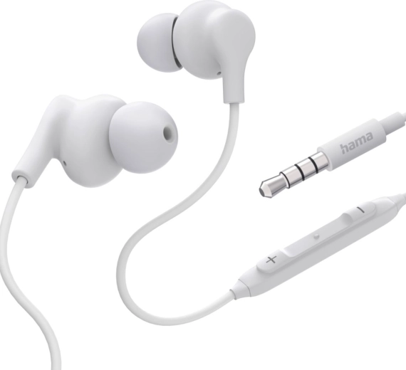 Auricolari a filo in-ear Popply bianchi