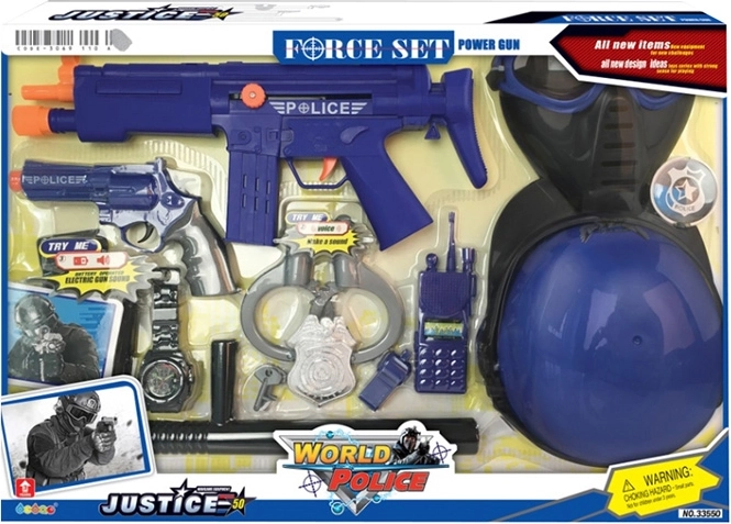 Police Set with Helmet MAC TOYS