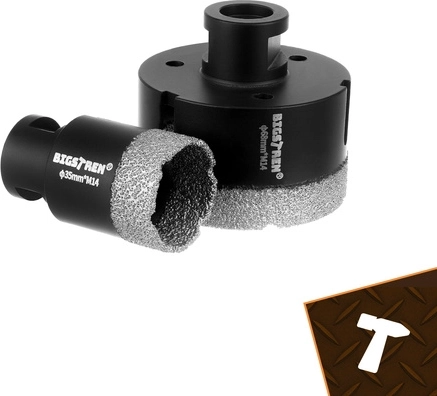 Clean holes in hard materials