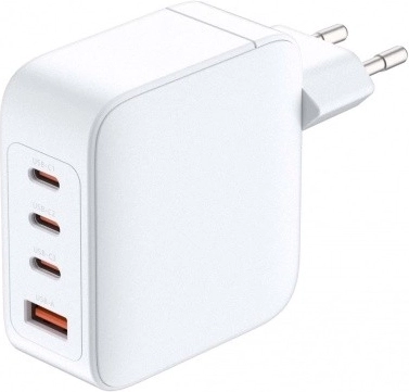 Chargeur GaN 140 W avec 3× USB-C et 1× USB-A