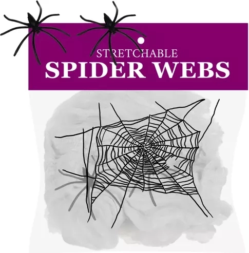 Artificial cobweb with 2 spiders MALATEC