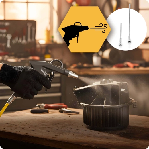 Silný ofuk pro čištění