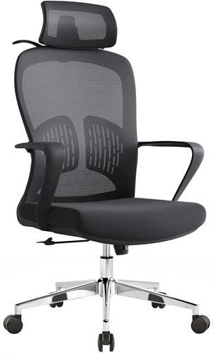 Ergonomischer Bürostuhl Baby Mix mit Kopfstütze und Lendenstütze, schwarz