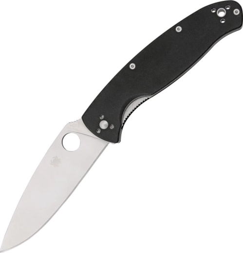 Spyderco Resilience large folding knife 10.8 cm, black, G10