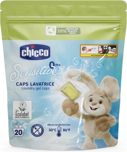 Chicco Pracie kapsuly Baby Sensitive na detskú bielizeň 20 ks