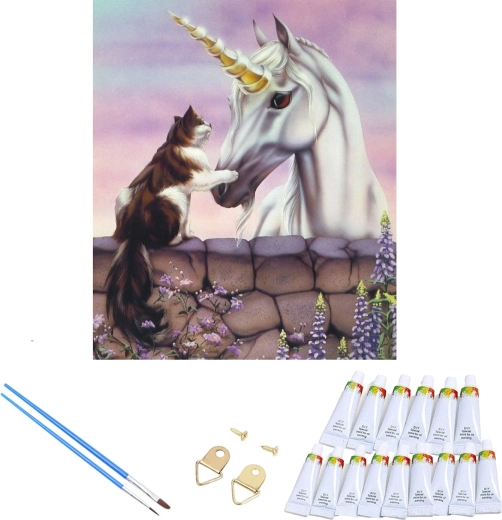 Teljes festék- és ecsetkészlet