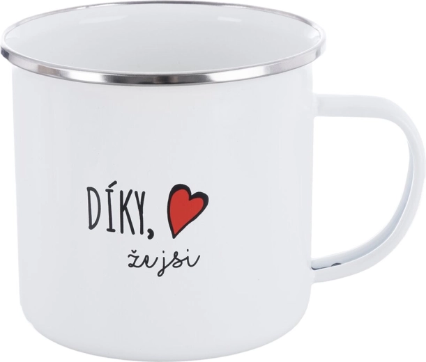 Enamel Mug “Thank You for Being You” 0.57 l