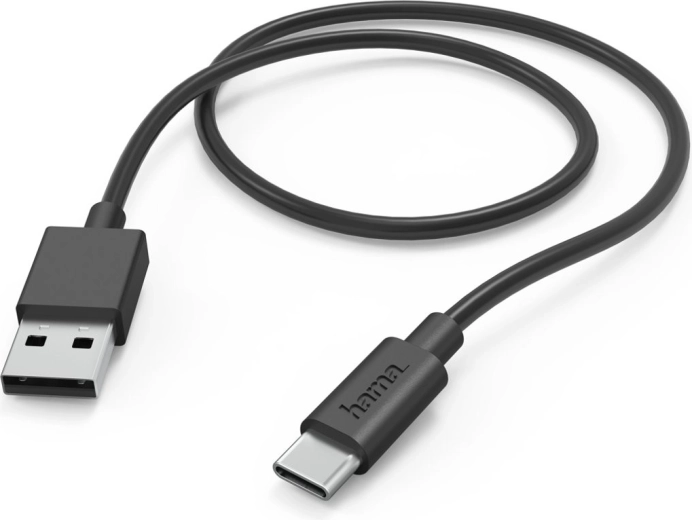 Kabel za punjenje USB-A na USB-C 1 m crni