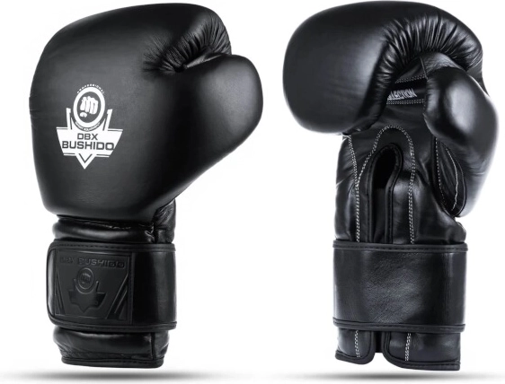 Gants de boxe DBX BUSHIDO ProFight en cuir bovin