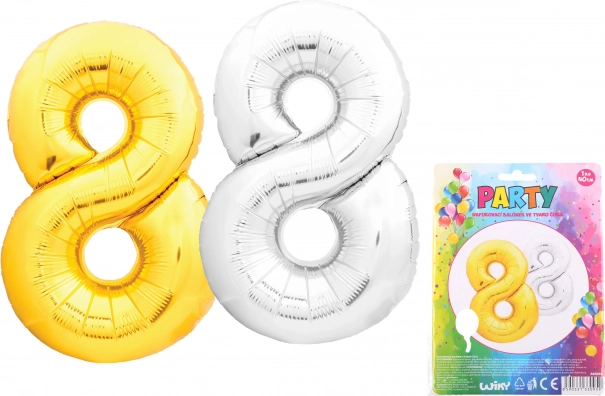 Inflatable Balloon Number 8, 40 cm