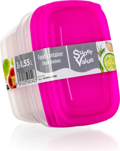 Practical 0.55 l size for everyday portions